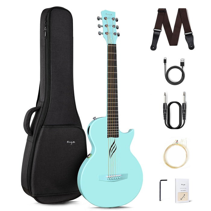 Enya Nova Go Guitar SP1 Carbon Fiber Acoustic-Electric Guitar - Blue