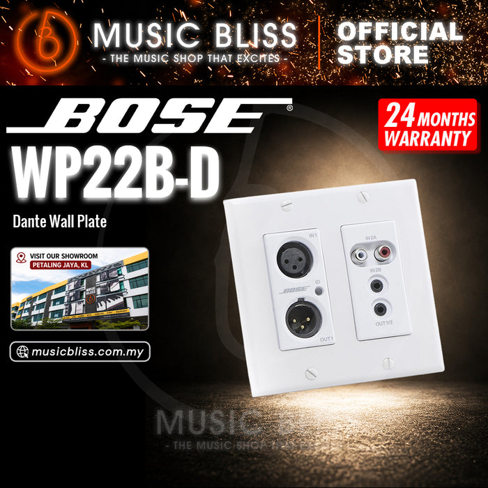 Bose ControlSpace WP22B-D Dante Wall Plate