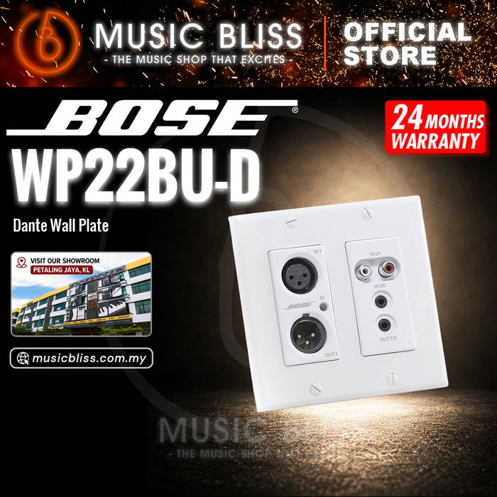 Bose ControlSpace WP22BU-D Dante Wall Plate