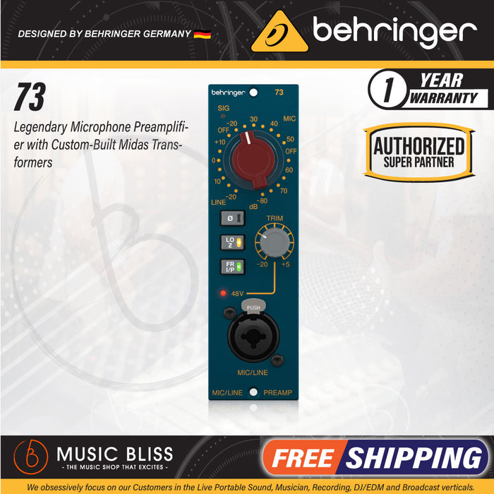 Behringer 73 Microphone Preamp