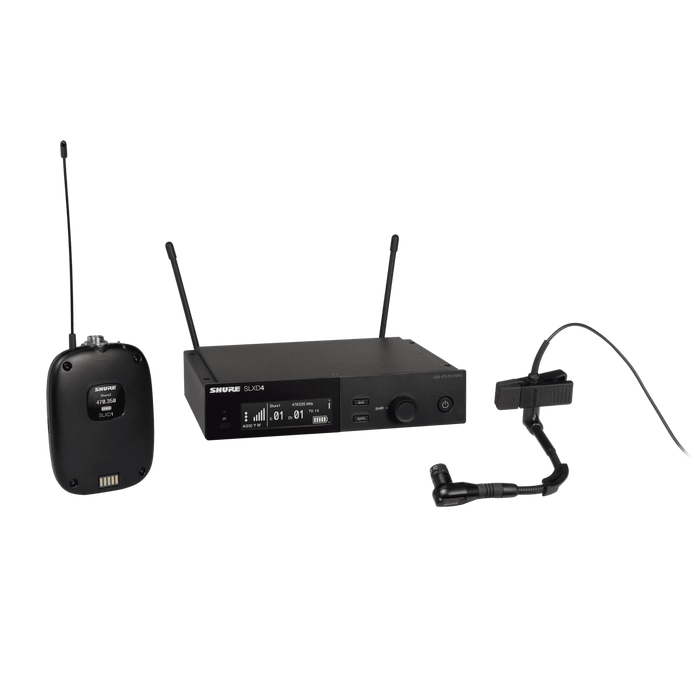 Shure SLXD14/B98H Wireless Instrument Microphone System with SLXD1 Bodypack Transmitter, Beta 98H Instrument Microphone
