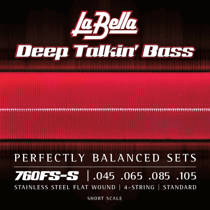 La Bella 760FS-S Deep Talkin' Bass Flatwound Bass Guitar Strings - .045-.105 Standard Short Scale - Music Bliss Malaysia