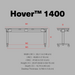 Wavebone Headquarter Studio Workstation Desk with Hover 1400 (Wood) - Music Bliss Malaysia