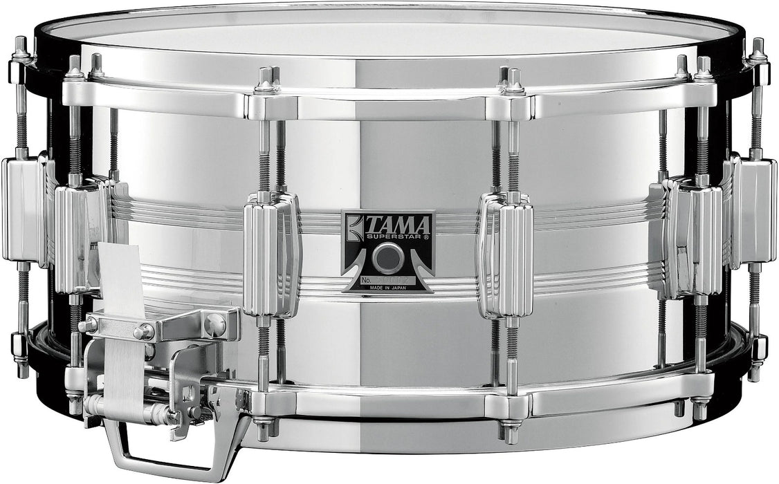 Tama 50th Limited Mastercraft Steel Snare Drum - 6.5 x 14" - Polished - Music Bliss Malaysia