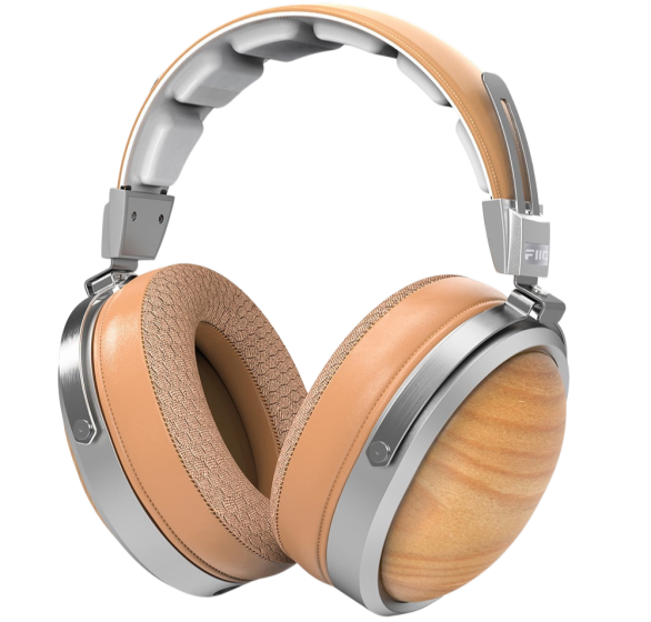 FIIO FT1 Solid Wood Closed-Back Headphones 60mm Large Dynamic Driver - Beech