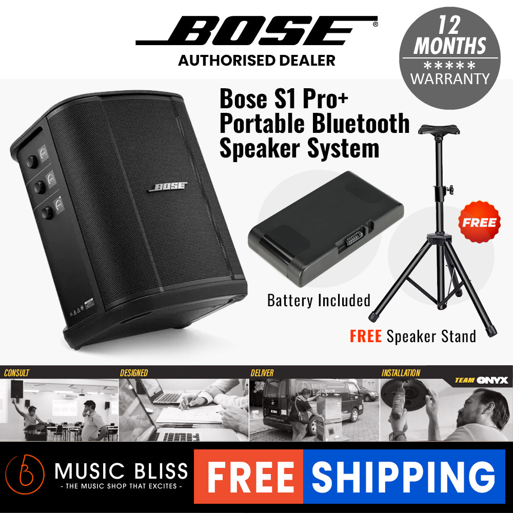 Bose S1 Pro+ Multi-position PA System with Battery - Music Bliss Malaysia