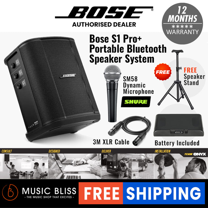 Bose S1 Pro+ Multi-position PA System with Battery - Music Bliss Malaysia