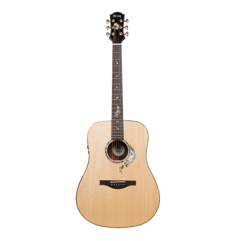 Trumon Wing980 D-S5 Solid Sitka Spruce top/Rosewood back and side Acoustic Guitar  with Pickup