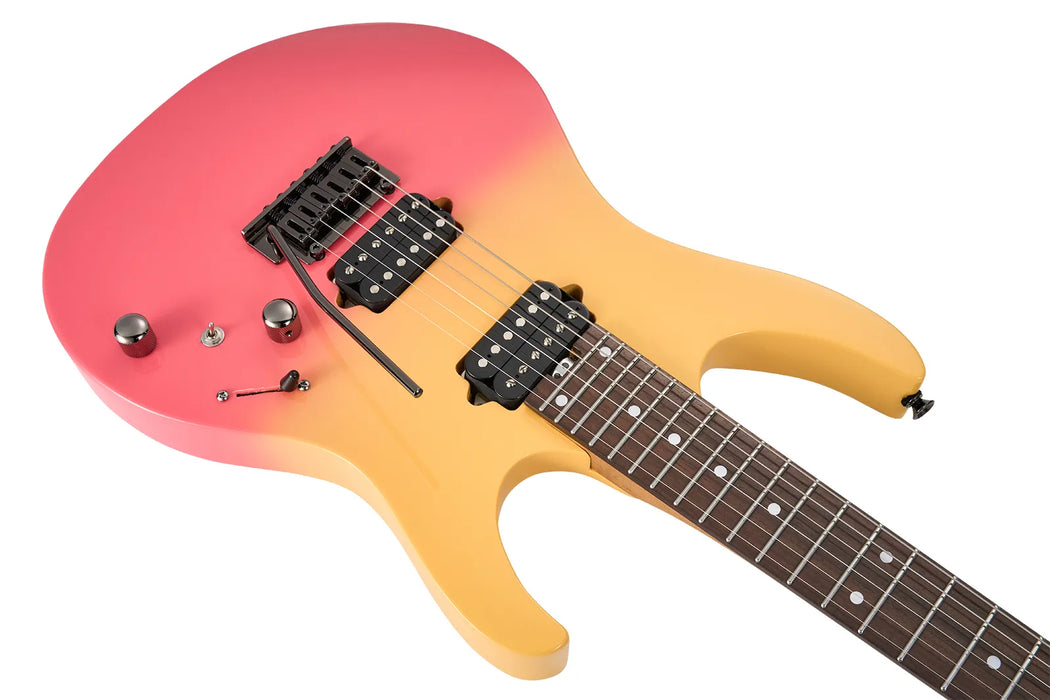 Mooer MMT50 Electric Guitar - Yellow Pink Gradient