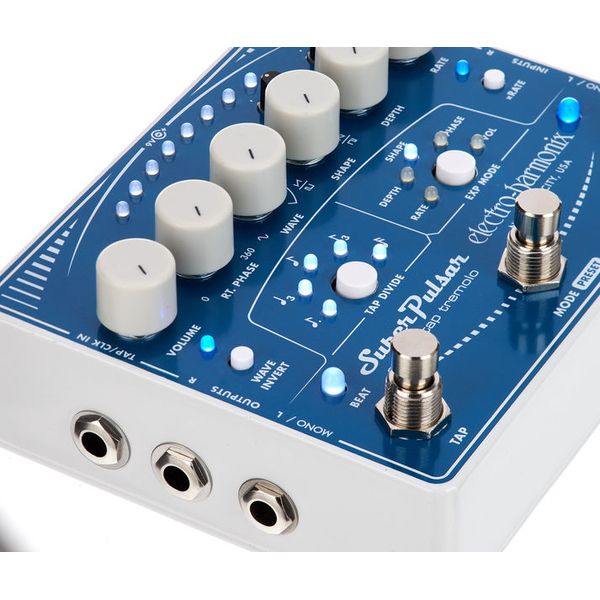 Electro Harmonix Super Pulsar Stereo Tap Tremelo Guitar Effects Pedal