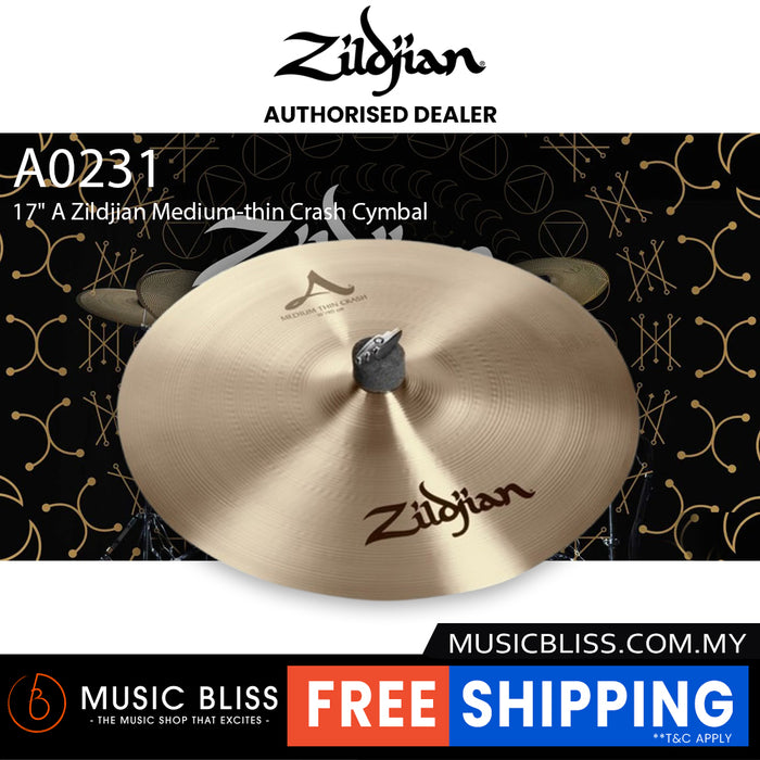 Zildjian 17" A Zildjian Medium-thin Crash Cymbal
