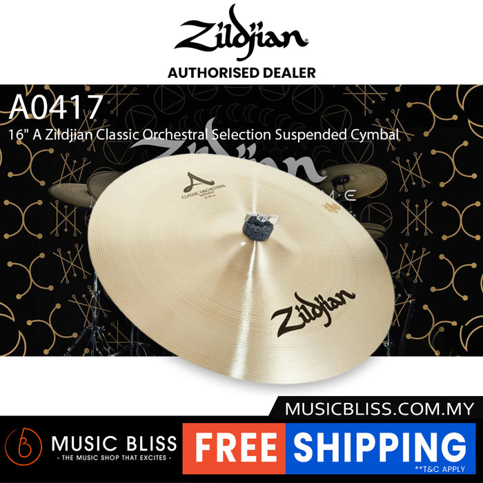 Zildjian 16" A Zildjian Classic Orchestral Selection Suspended Cymbal