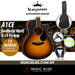 KEPMA A1CE Grand Auditorium Acoustic Guitar with K-10 Pickup - Sunburst Matt - Music Bliss Malaysia