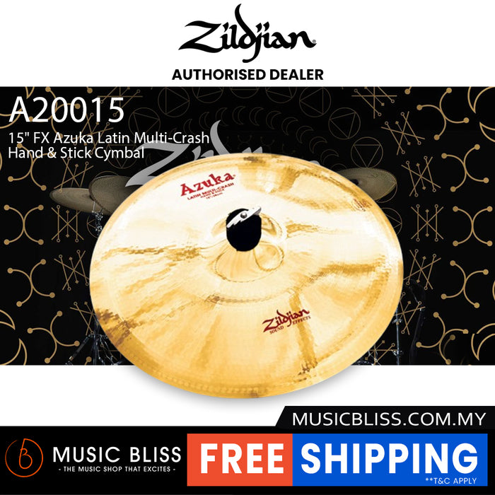 Zildjian 15" FX Azuka Latin Multi-Crash Hand & Stick Cymbal