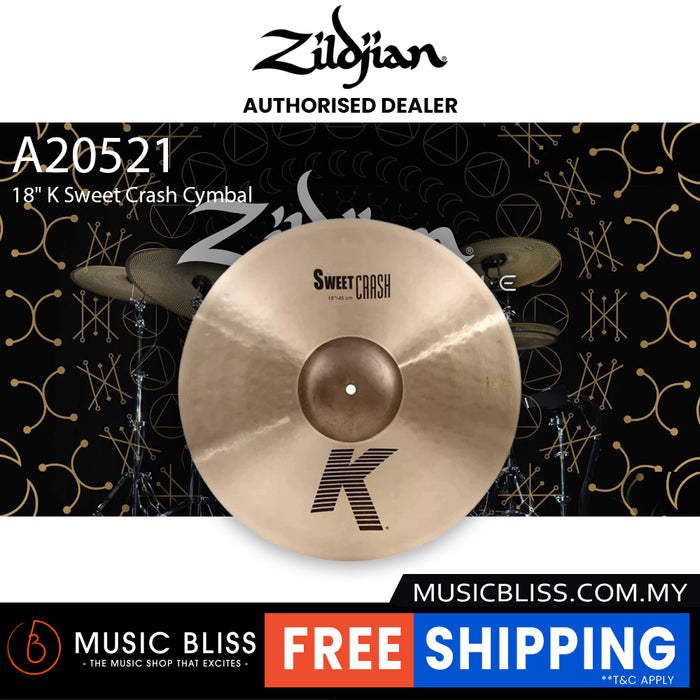 Zildjian 18" K Sweet Crash Cymbal