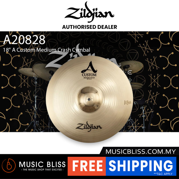 Zildjian 18" A Custom Medium Crash Cymbal