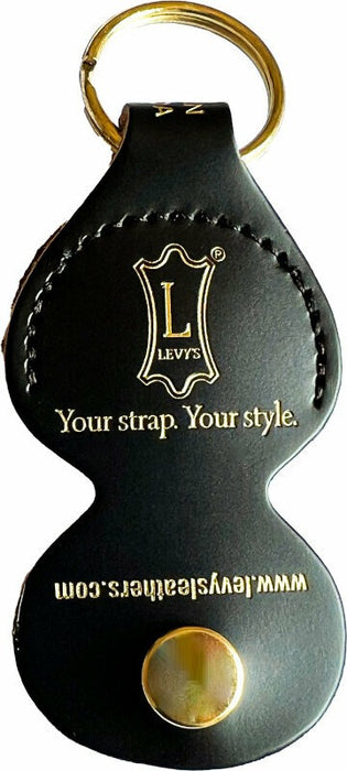 Levy's A61C-BLK-1G Leather Pick Holder Key Fob