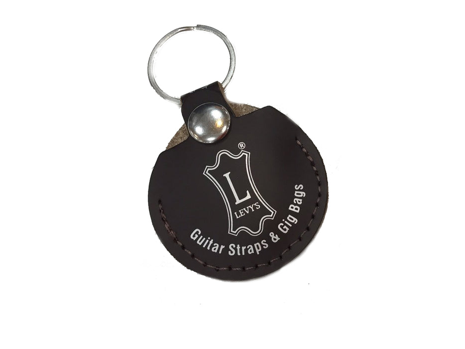 Levy's A66C-BLK-1S Double Sided Leather Key Fob