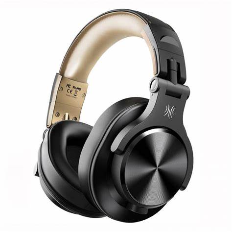 OneOdio A70 Fusion Bluetooth Over Ear Headphones, Studio DJ Headphones with Share-Port, Wired and Wireless Professional Monitor Recording Headphones with Stereo Sound for Electric Drum Piano Guitar AMP - Gold - Music Bliss Malaysia