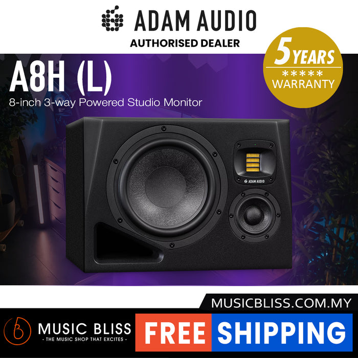 ADAM Audio A8H-L 8-inch 3-way Powered Studio Monitor (Left)