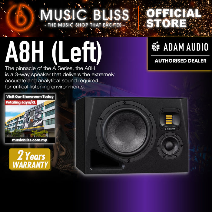 ADAM Audio A8H-L 8-inch 3-way Powered Studio Monitor (Left)
