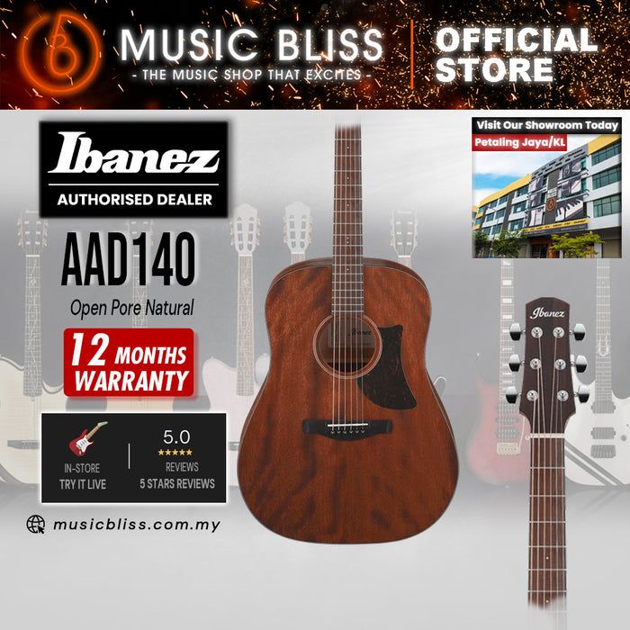 Ibanez AAD140 Acoustic Guitar - Open Pore Natural