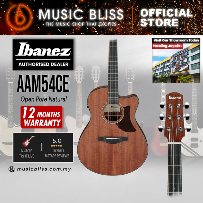 Ibanez AAM54CE Advanced Acoustic Auditorium Acoustic-electric Guitar - Natural