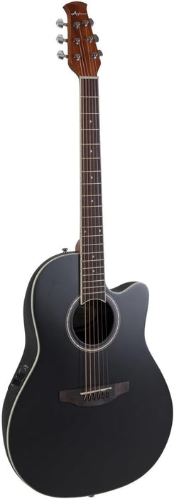 Ovation Applause AB28-5S Super Shallow Acoustic-electric Guitar - Black Satin