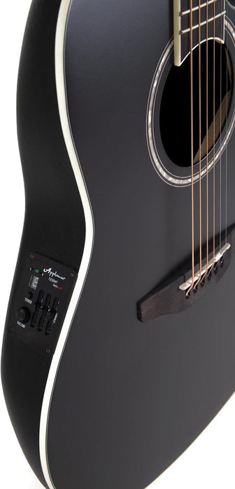 Ovation Applause AB28-5S Super Shallow Acoustic-electric Guitar - Black Satin