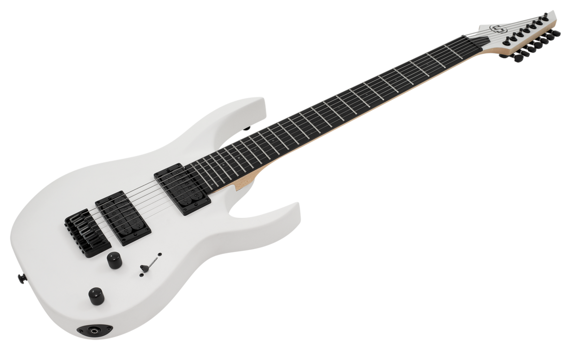 S by Solar AB4.7W 7-String Electric Guitar - White Matte
