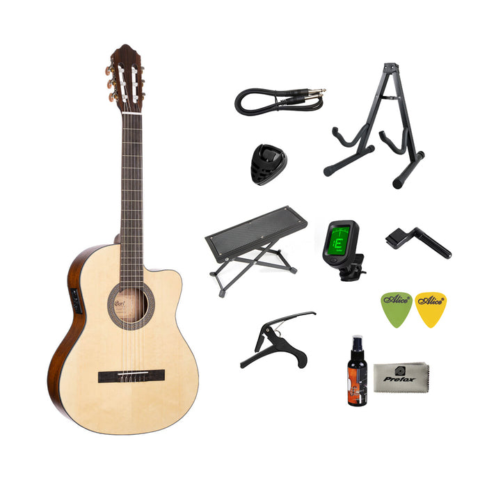 Cort AC120CE Classical Guitar with Bag - Open Pore