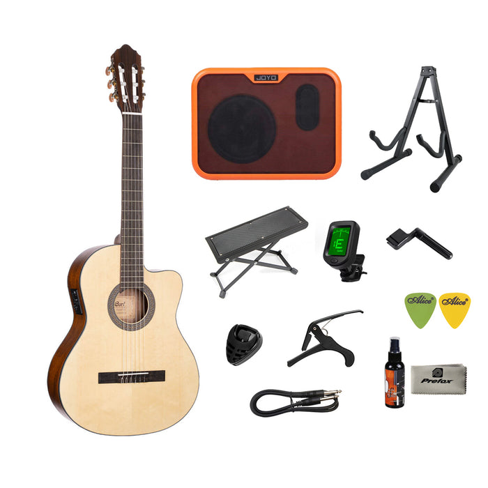 Cort AC120CE Classical Guitar with Bag - Open Pore