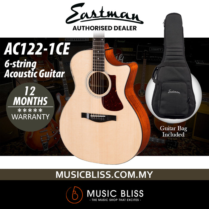 Eastman AC122L-1CE Left-Handed Grand Auditorium Acoustic-electric Guitar - Natural