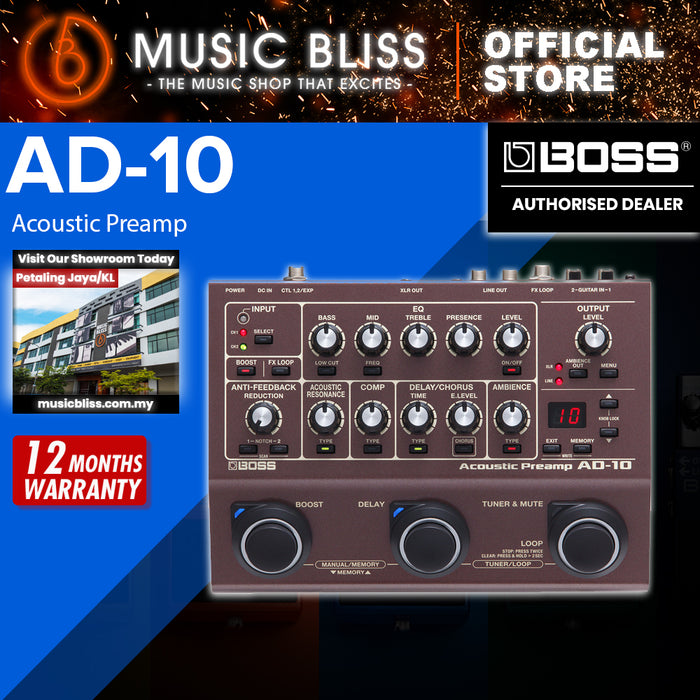 Boss AD-10 Acoustic Guitar Processor Pedal