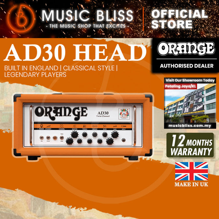 Orange AD30H 30-watt 2-channel Head (Made in UK)