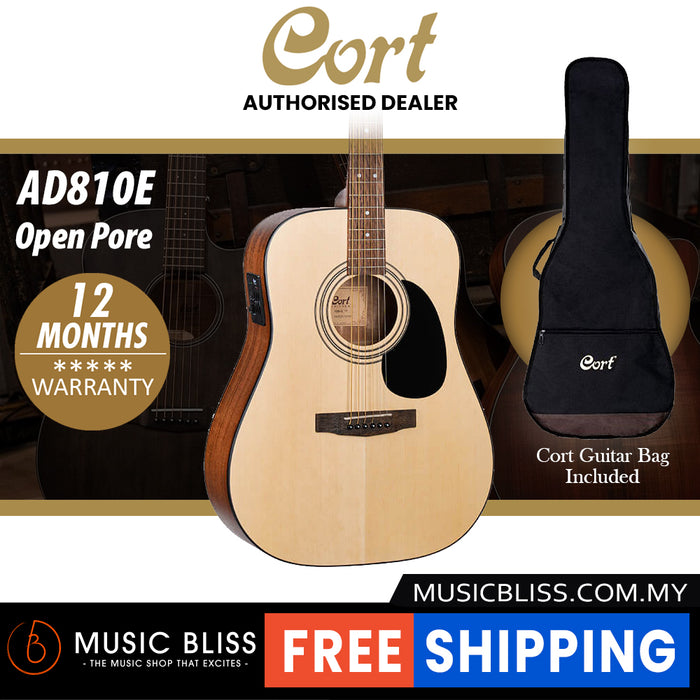 Cort AD810E Acoustic Guitar with Bag