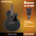 Ibanez AE140 Acoustic-electric Guitar - Weathered Black - Music Bliss Malaysia