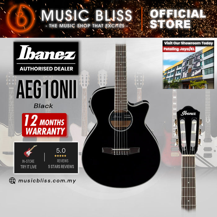 Ibanez AEG10NII Nylon Acoustic-Electric Guitar - Black