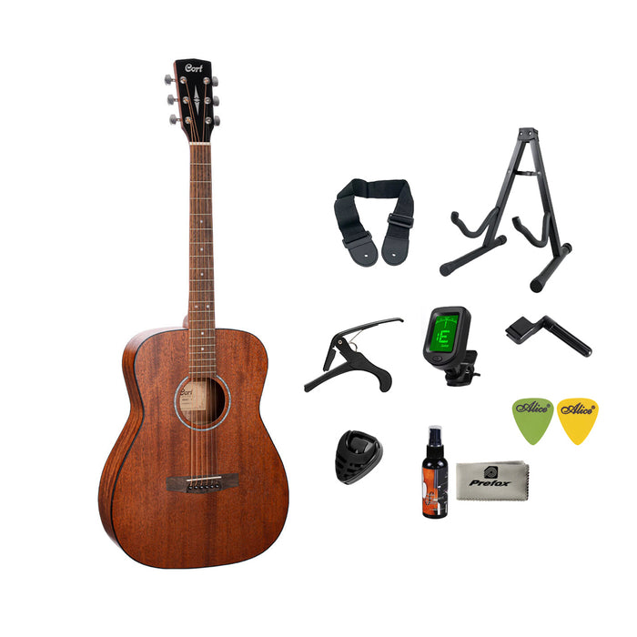 Cort AF510M Mahogany Acoustic Guitar with Bag