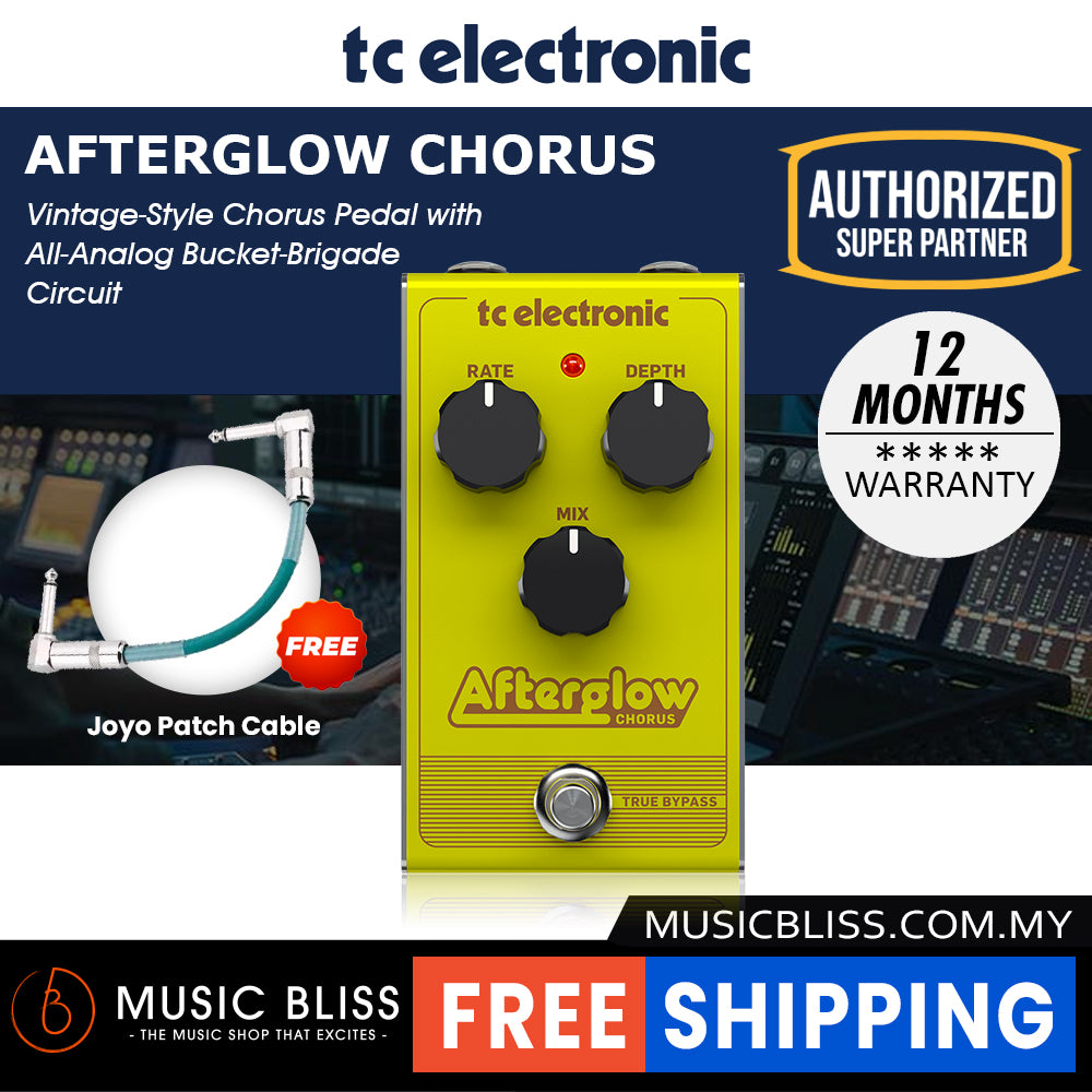 tc electronic afterglow chorus pedal TC Electronic AfterGlow Chorus Guitar Effects Pedal