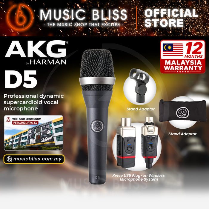 AKG D5 Supercardioid Dynamic Handheld Vocal Microphone