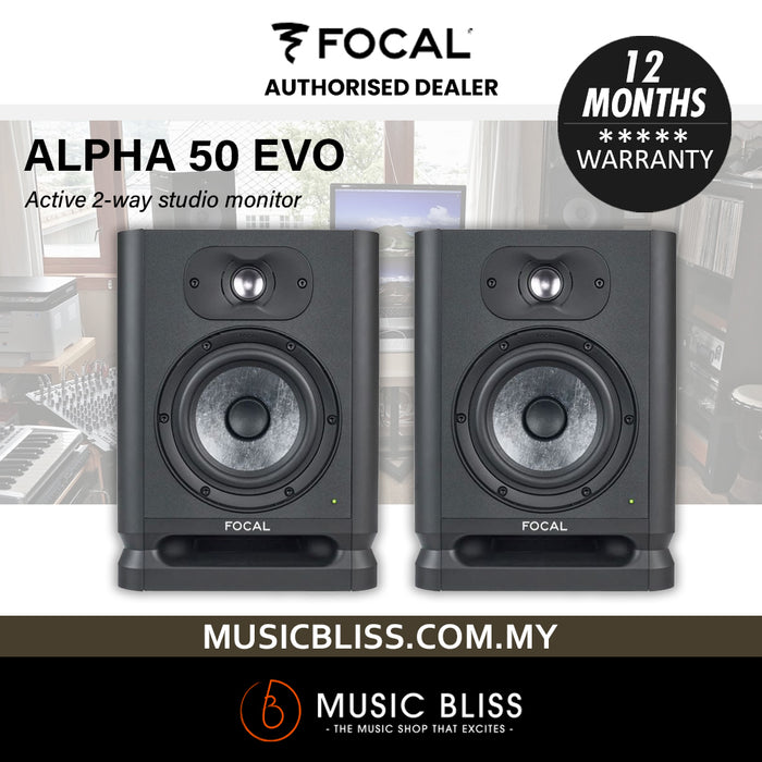 Focal Alpha 50 Evo 5 inch Powered Studio Monitor - Pair