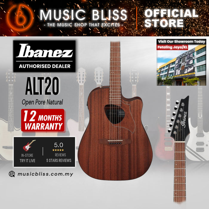 Ibanez Altstar ALT20 Acoustic-electric Guitar - Open Pore Natural
