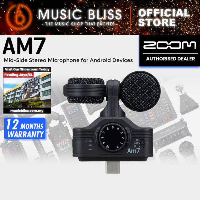Zoom AM7 Mid-Side Stereo Microphone for Android Devices