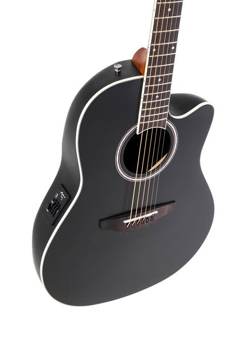 Ovation Applause AB24-5S Mid-depth Acoustic-electric Guitar - Black