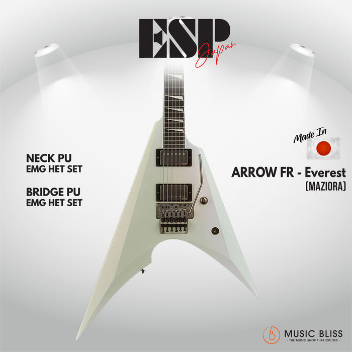 ESP Original ARROW FR - Everest (Maziora) [MIJ - Made in Japan] - Music Bliss Malaysia