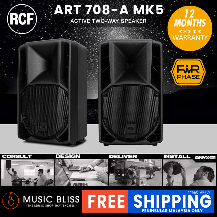 RCF ART 708-A MK5 8" 1400W 2-way Active Powered Speaker