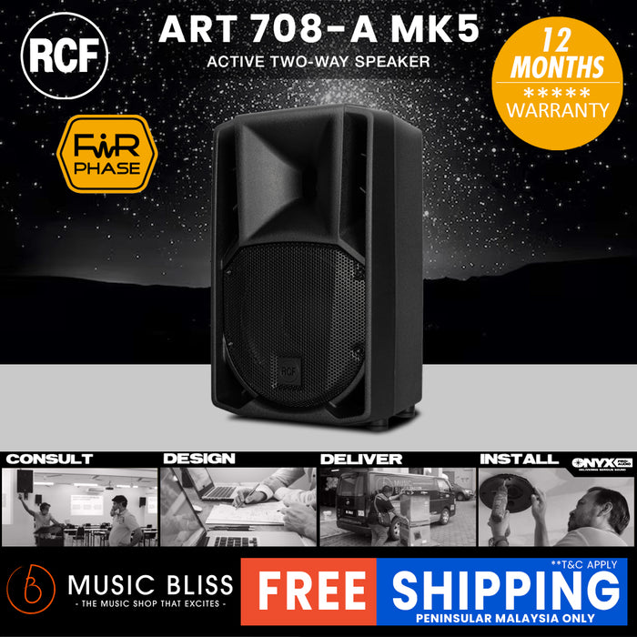 RCF ART 708-A MK5 8" 1400W 2-way Active Powered Speaker