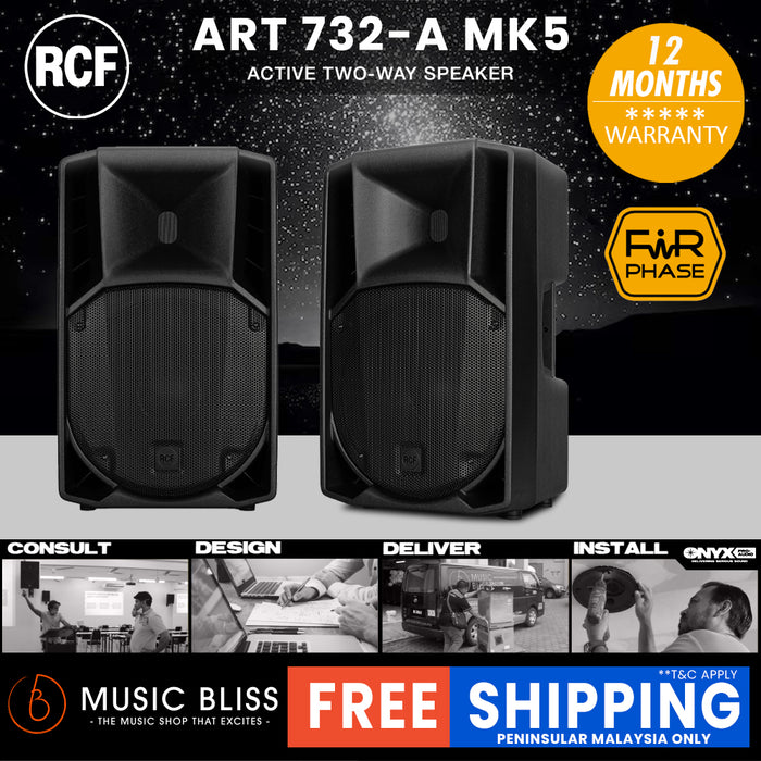 RCF ART 732-A MK5 12" 1400W 2-way Active Powered Speaker