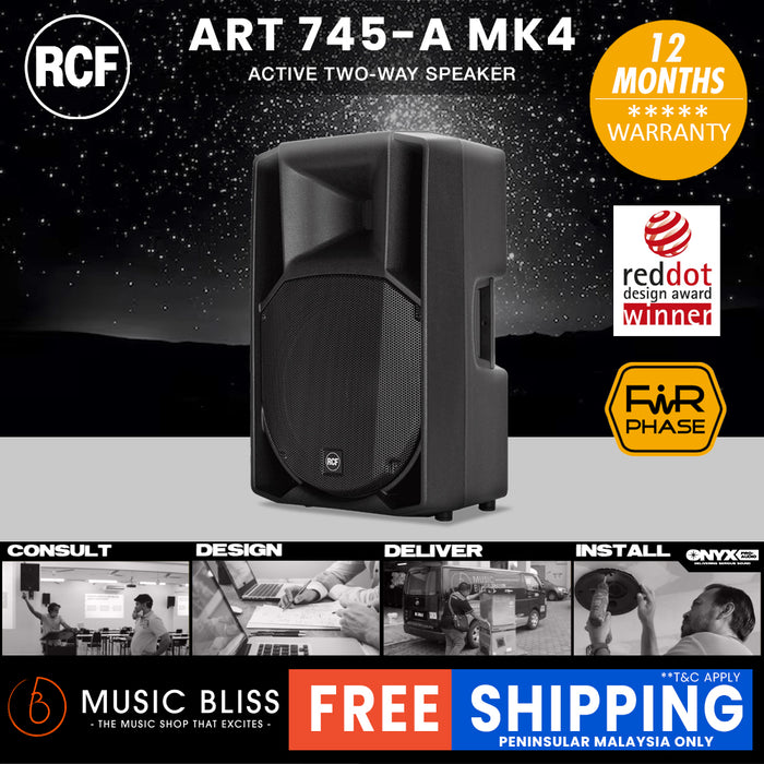 RCF ART 745-A MK4 - 15" 2-Way 1400W Active Speaker